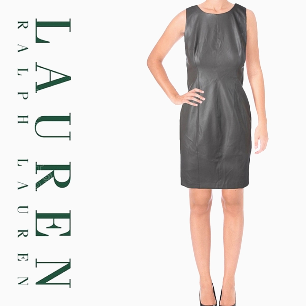 Ralph Lauren Wear to Work Leather Dress⭐️⭐️⭐️